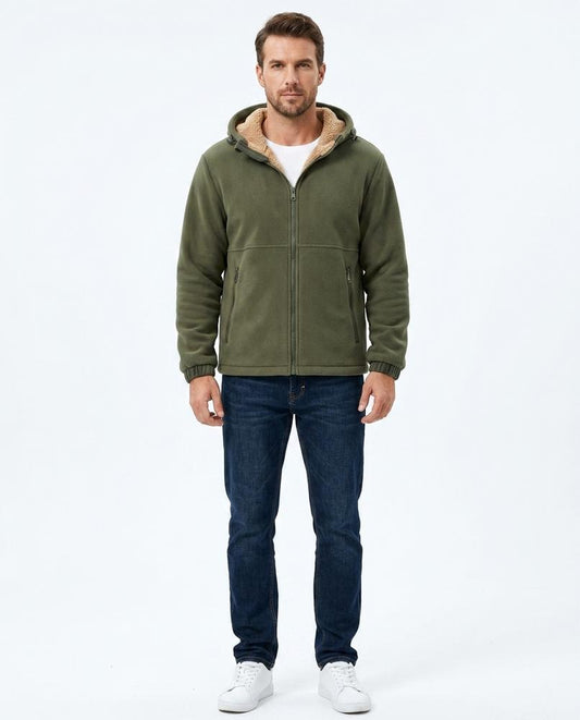 Talbos Closet - Yolin | Sherpa-Lined Hooded Jacket Men