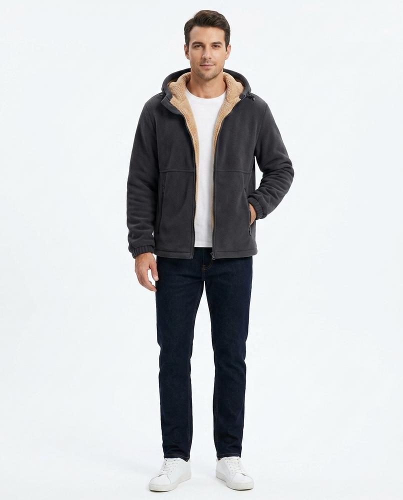 Talbos Closet - Yolin | Sherpa-Lined Hooded Jacket Men