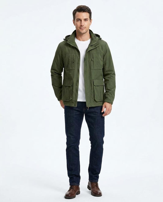 Talbos Closet - Daser | Hooded Multi-Pocket Jacket Men