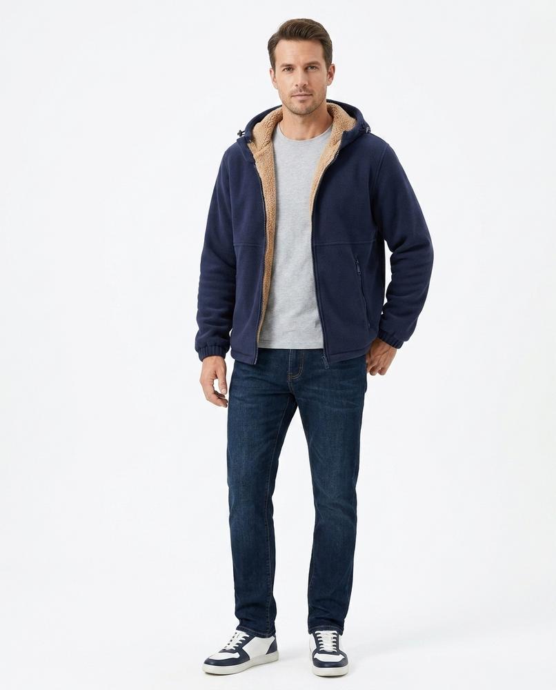 Talbos Closet - Yolin | Sherpa-Lined Hooded Jacket Men