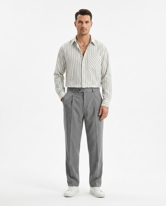 Talbos Closet - Tilev | Striped Regular Fit Shirt Men