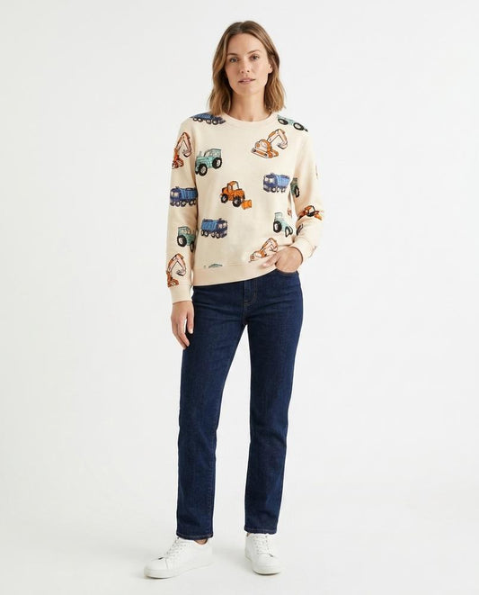 Talbos Closet - Masan | Printed Cotton Sweatshirt Women