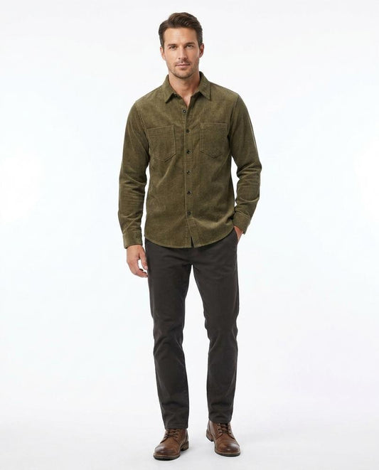 Talbos Closet - Kaser | Corduroy Button-Up Shirt Men