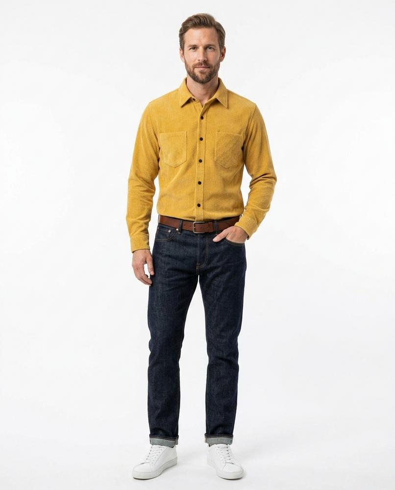 Talbos Closet - Kaser | Corduroy Button-Up Shirt Men