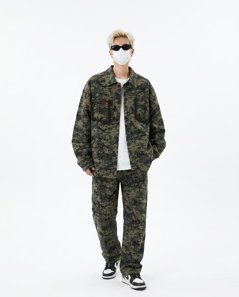 Talbos Closet - Noran | Camouflage Zip-Up Jacket Unisex