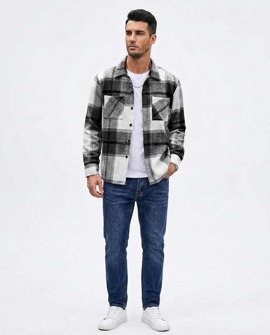 Talbos Closet - Lysen | Plaid Long-Sleeved Shirt Men