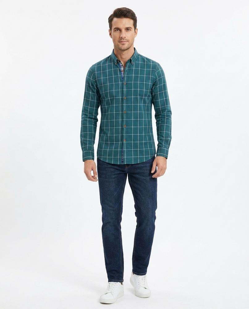 Talbos Closet - Lomor | Checked Slim Fit Shirt Men