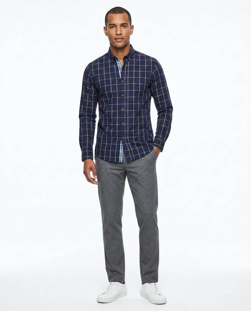 Talbos Closet - Lomor | Checked Slim Fit Shirt Men
