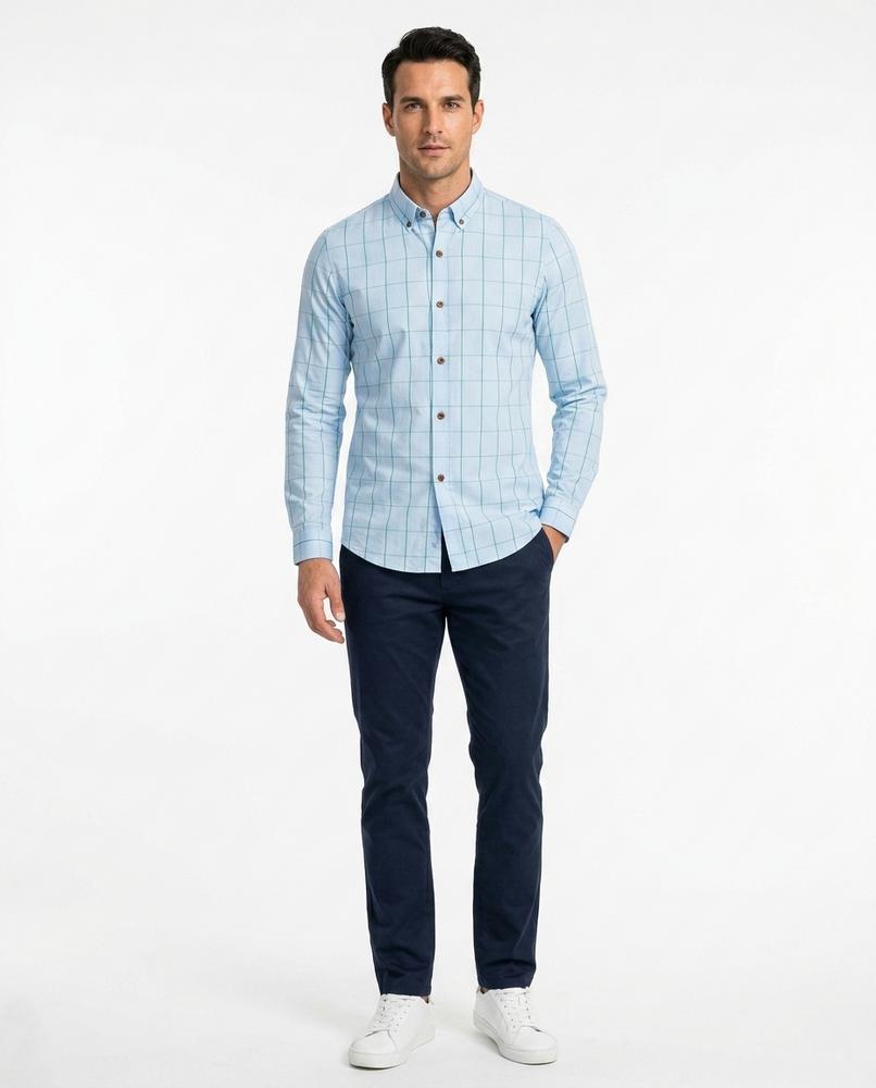 Talbos Closet - Lomor | Checked Slim Fit Shirt Men