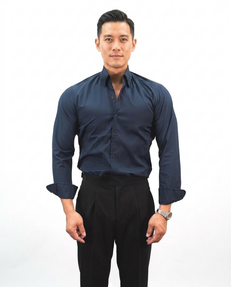 Talbos Closet - Damar | Fitted Long-Sleeved Shirt Men