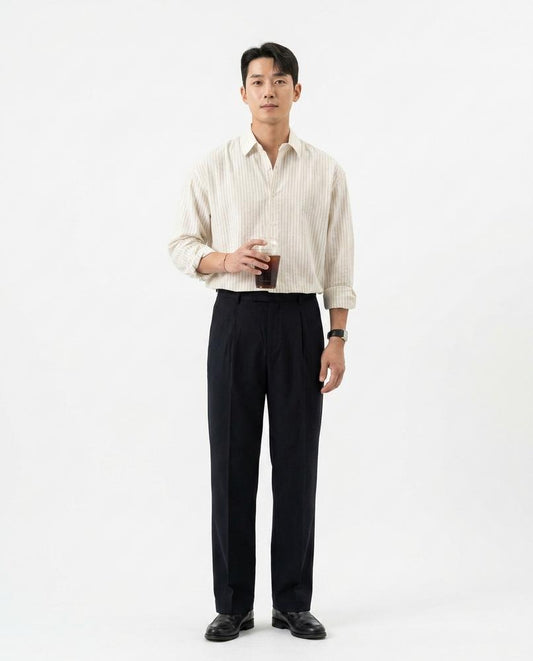Talbos Closet - Miser | Striped Relaxed-Fit Shirt Men