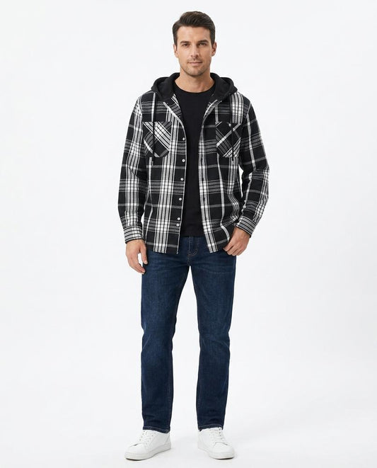 Talbos Closet - Timin | Hooded Plaid Shirt Men