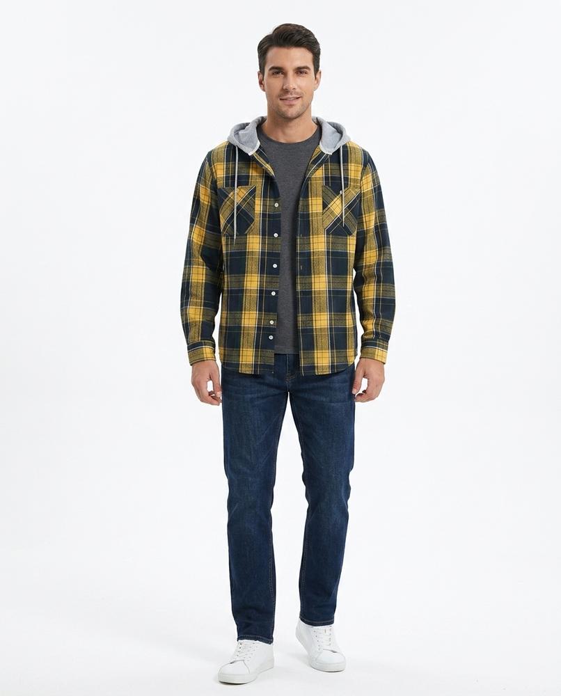 Talbos Closet - Timin | Hooded Plaid Shirt Men