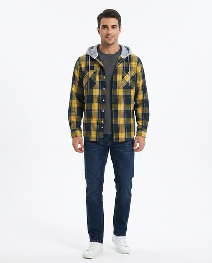 Talbos Closet - Timin | Hooded Plaid Shirt Men