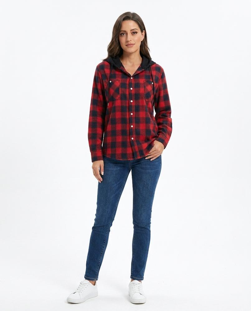 Talbos Closet - Timin | Hooded Plaid Shirt Men