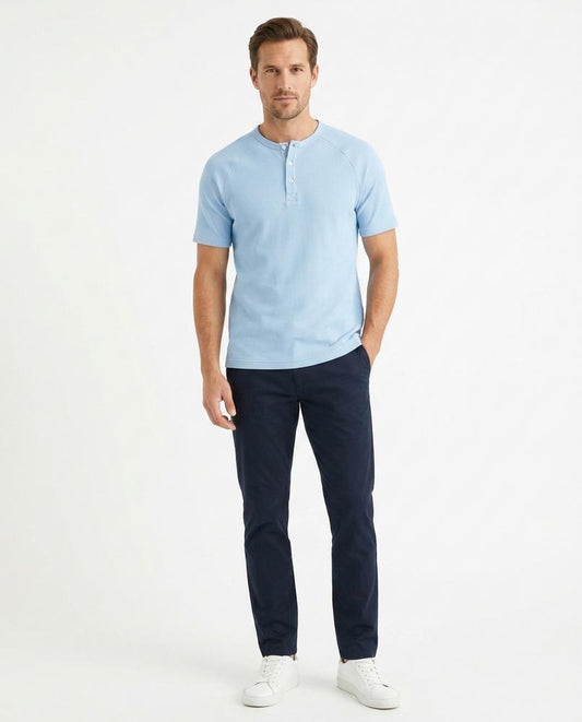 Talbos Closet - Vimin | Henley-Style Raglan-Sleeve T-Shirt Men
