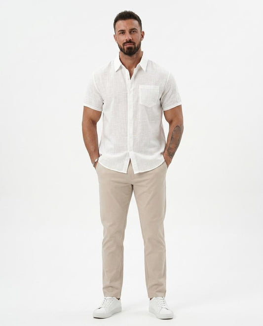 Talbos Closet - Yosen | Textured Short-Sleeved Shirt Men
