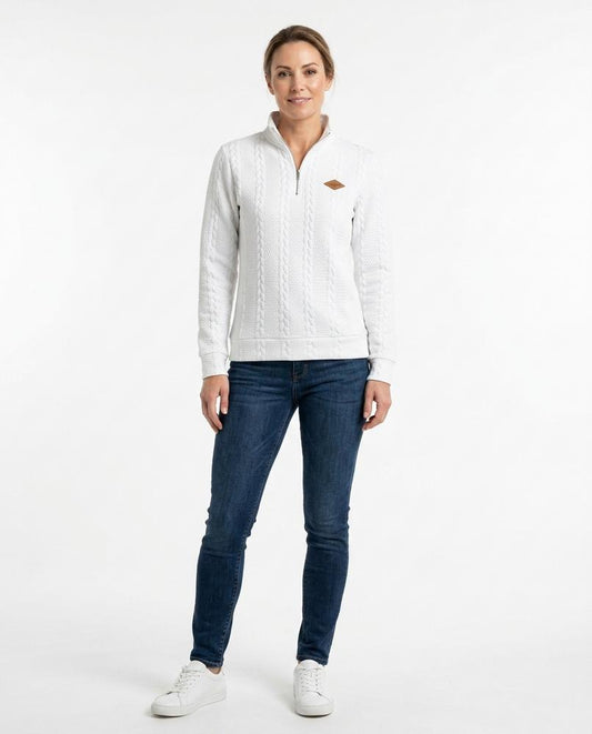 Talbos Closet - Neral | Cable-Knit Quarter-Zip Sweater Women