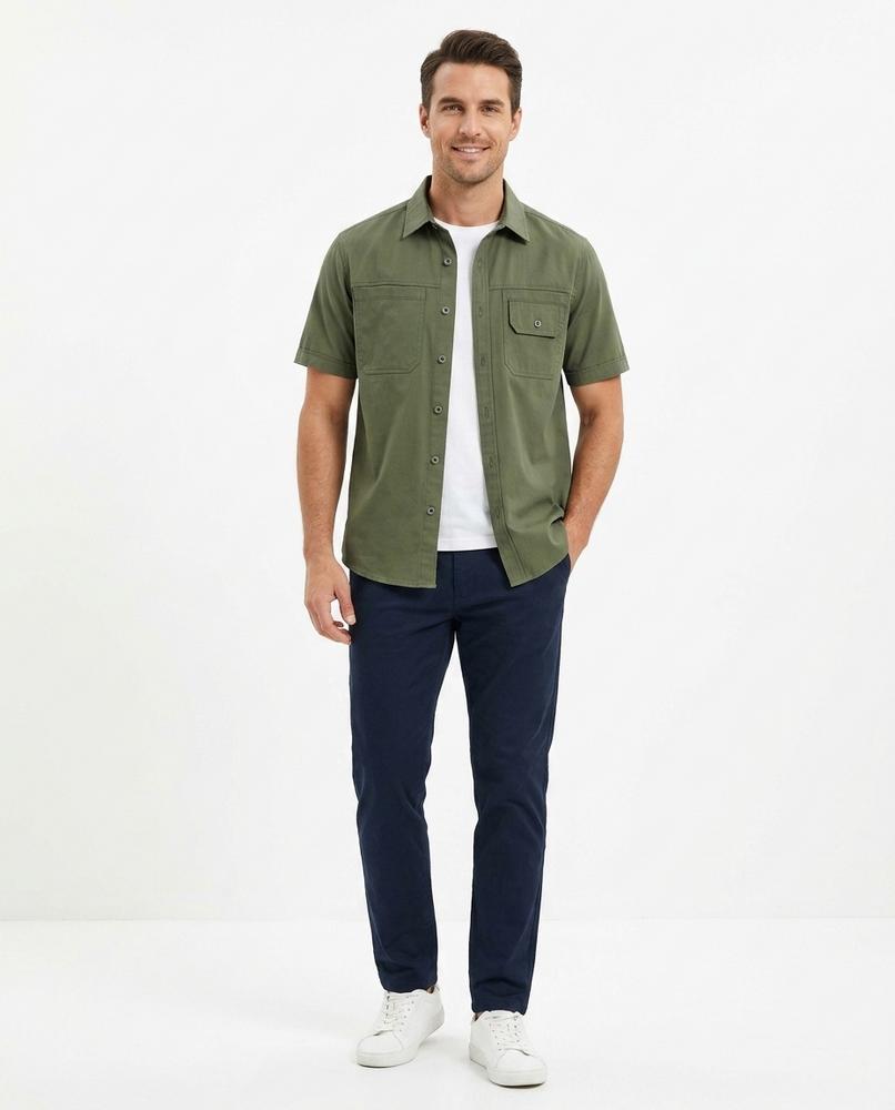 Talbos Closet - Lysil | Short-Sleeved Flap-Pocket Shirt Men