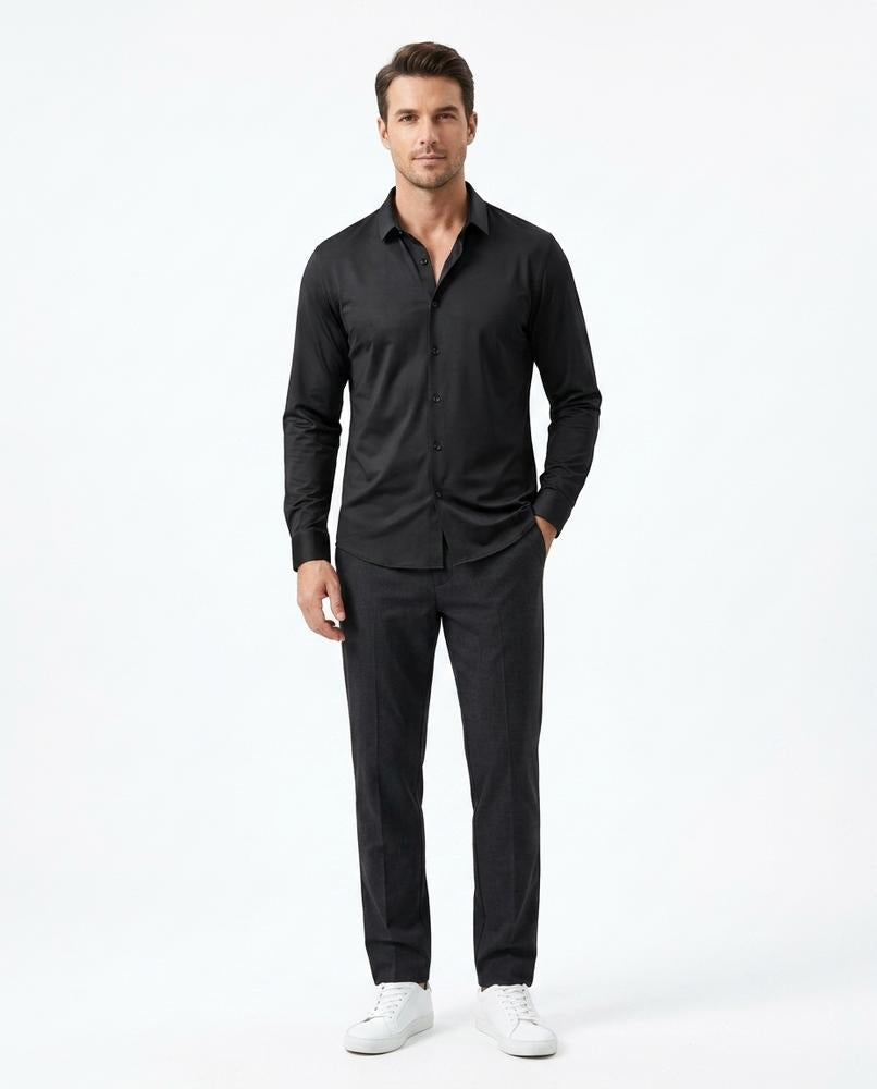 Talbos Closet - Kesan | Long-Sleeved Wrinkle-Resistant Shirt Men