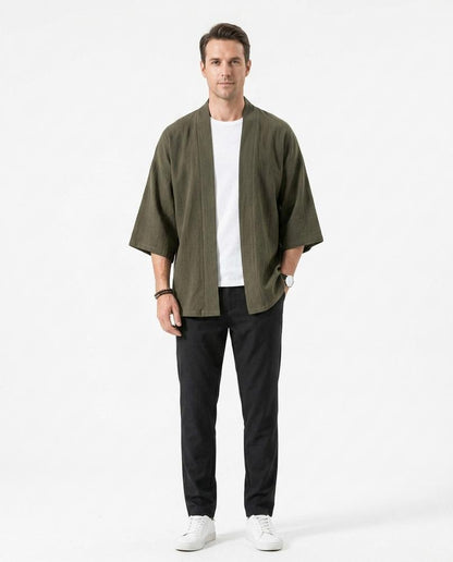 Talbos Closet - Ronav | Open-Front Relaxed-Fit Jacket Men