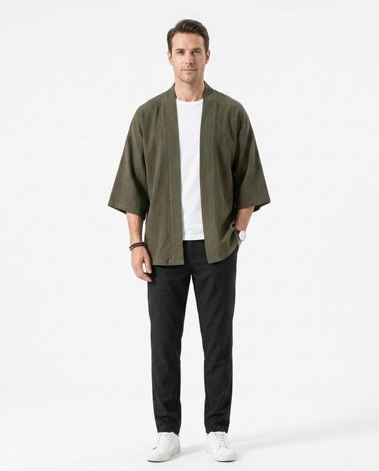Talbos Closet - Ronav | Open-Front Relaxed-Fit Jacket Men