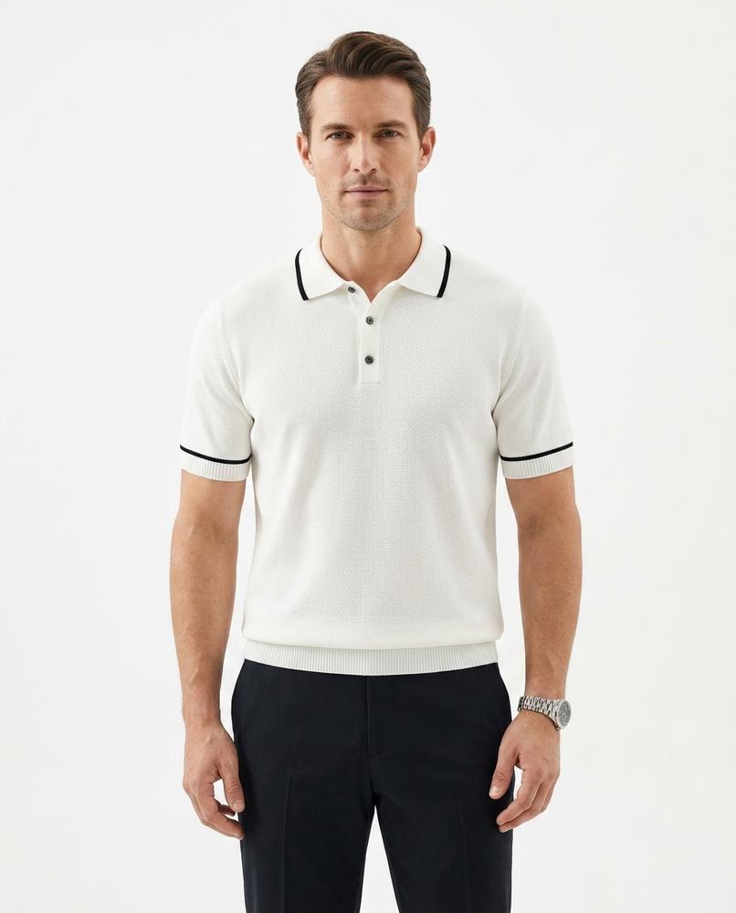 Talbos Closet - Sadar | Knitted Tipped Shirt Men