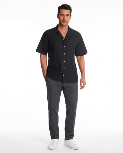 Talbos Closet - Lalev | Short-Sleeved Camp-Collar Shirt Men