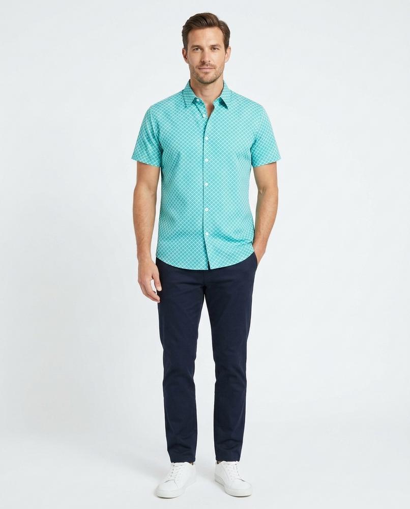Talbos Closet - Kavar | Geometric Short-Sleeved Shirt Men