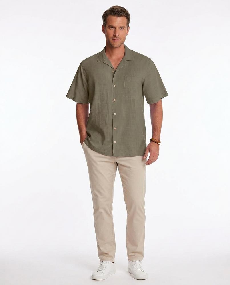 Talbos Closet - Lalev | Short-Sleeved Camp-Collar Shirt Men