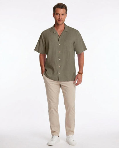 Talbos Closet - Lalev | Short-Sleeved Camp-Collar Shirt Men