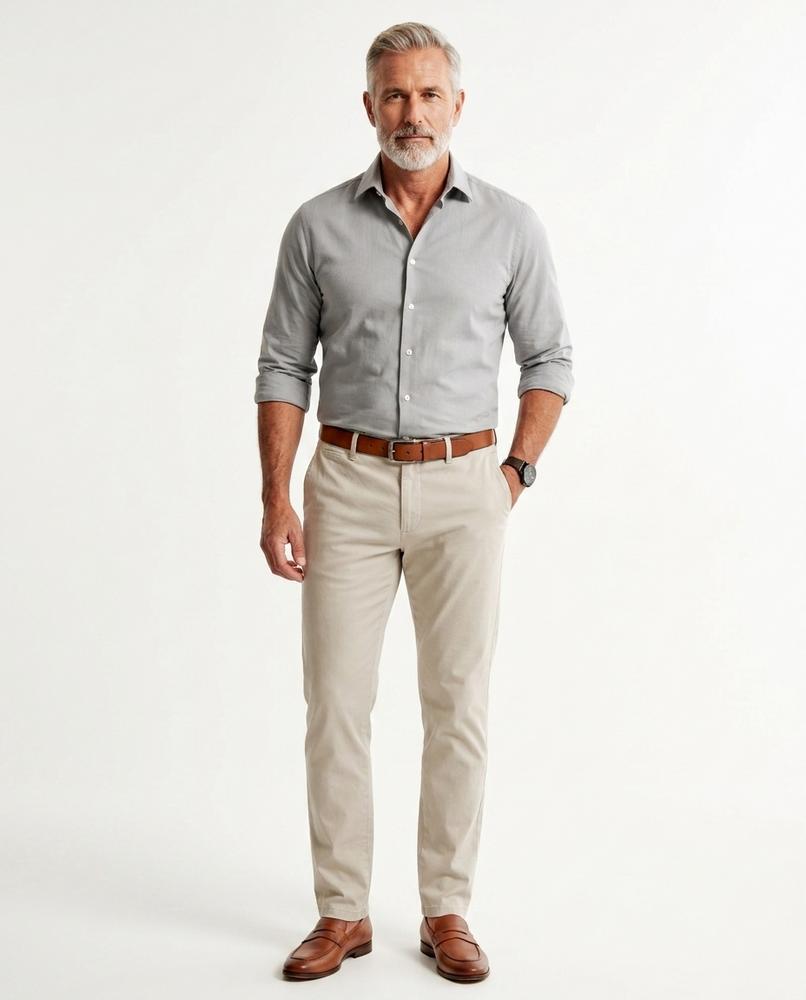 Talbos Closet - Elsel | Long-Sleeved Slim-Fit Shirt Men