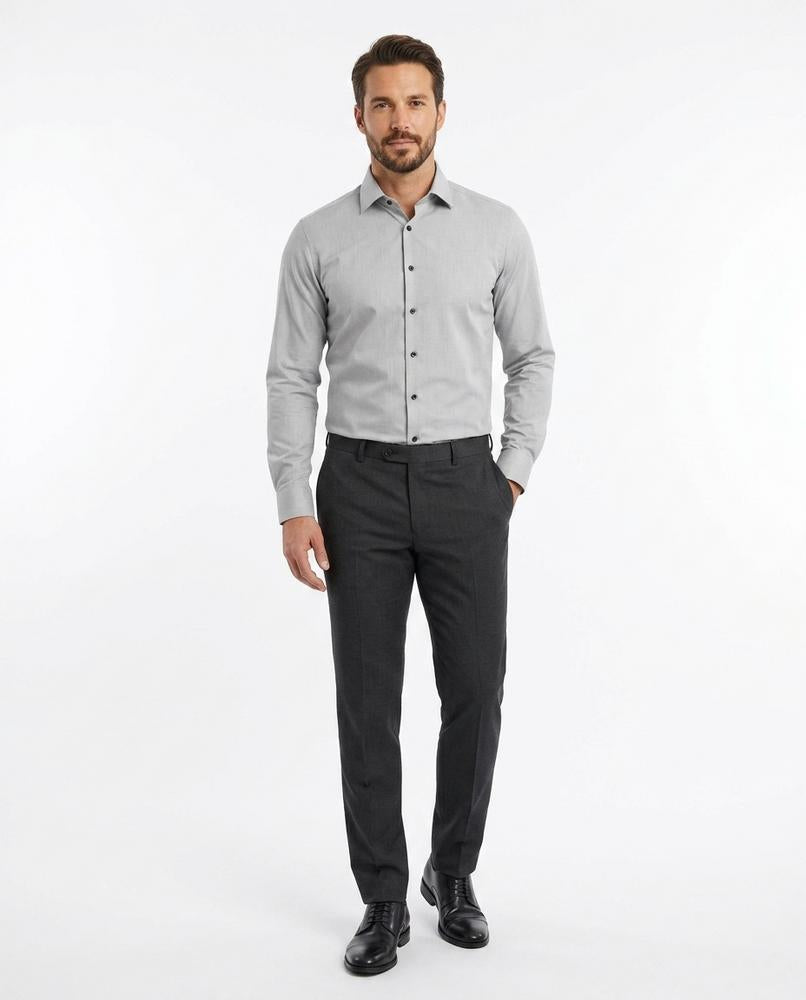 Talbos Closet - Elsel | Long-Sleeved Slim-Fit Shirt Men