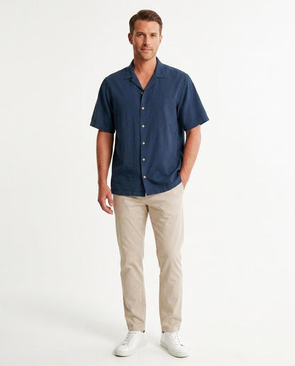 Talbos Closet - Lalev | Short-Sleeved Camp-Collar Shirt Men