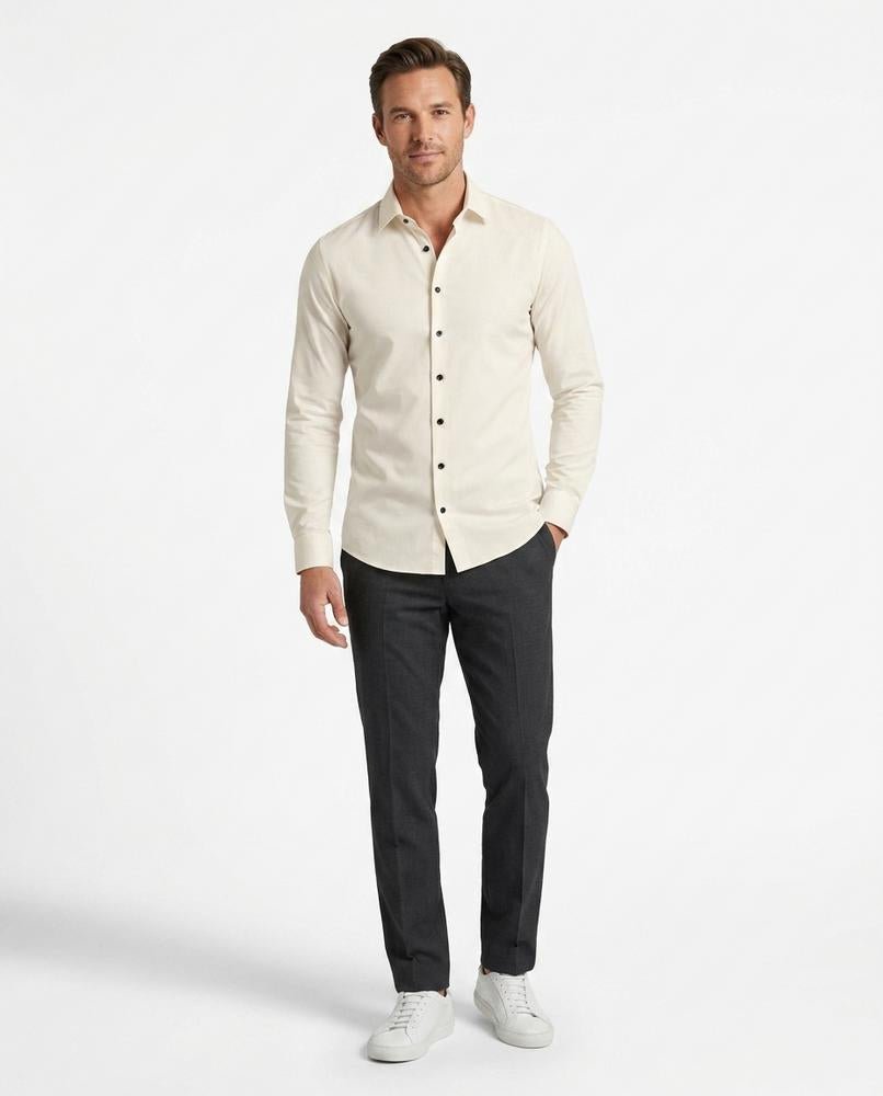 Talbos Closet - Elsel | Long-Sleeved Slim-Fit Shirt Men