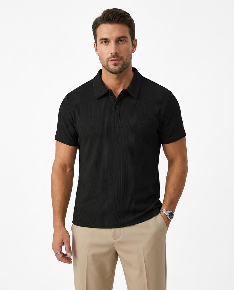 Talbos Closet - Nedan | Ribbed Knitted Polo Shirt Men