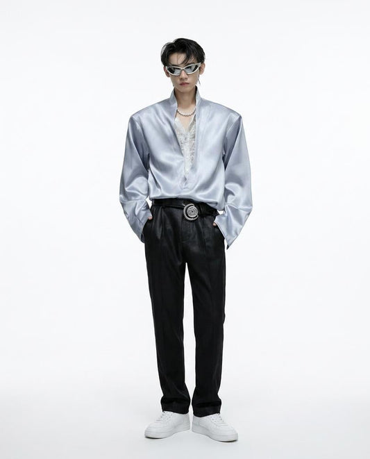 Talbos Closet - Yolev | Satin Relaxed-Fit Shirt Unisex