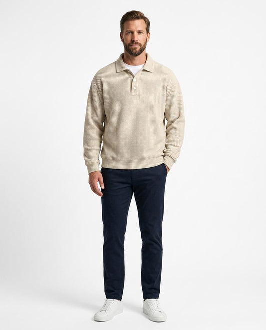 Talbos Closet - Loser | Waffle-Knit Collared Sweater Men