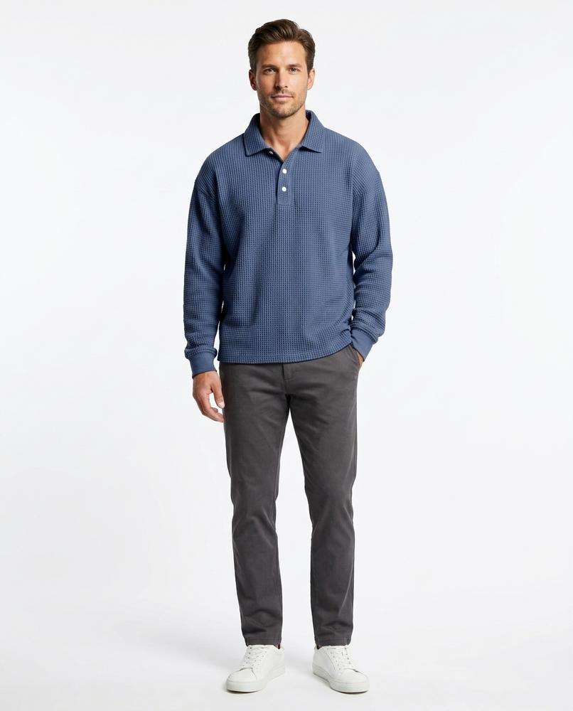 Talbos Closet - Loser | Waffle-Knit Collared Sweater Men
