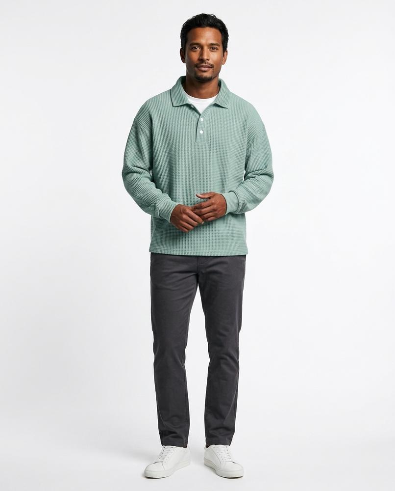 Talbos Closet - Loser | Waffle-Knit Collared Sweater Men