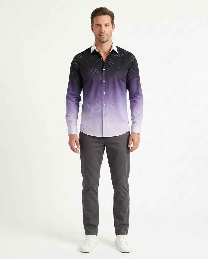 Talbos Closet - Tanor | Patterned Slim Fit Shirt Men
