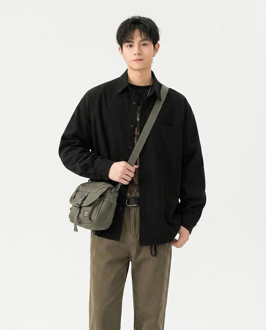 Talbos Closet - Raral | Corduroy Button-Up Shirt Men