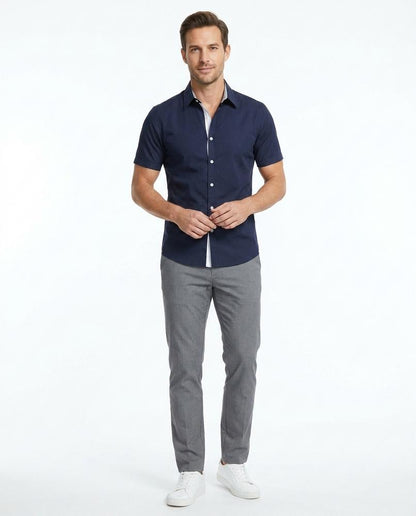 Talbos Closet - Netir | Short-Sleeved Tailored Shirt Men