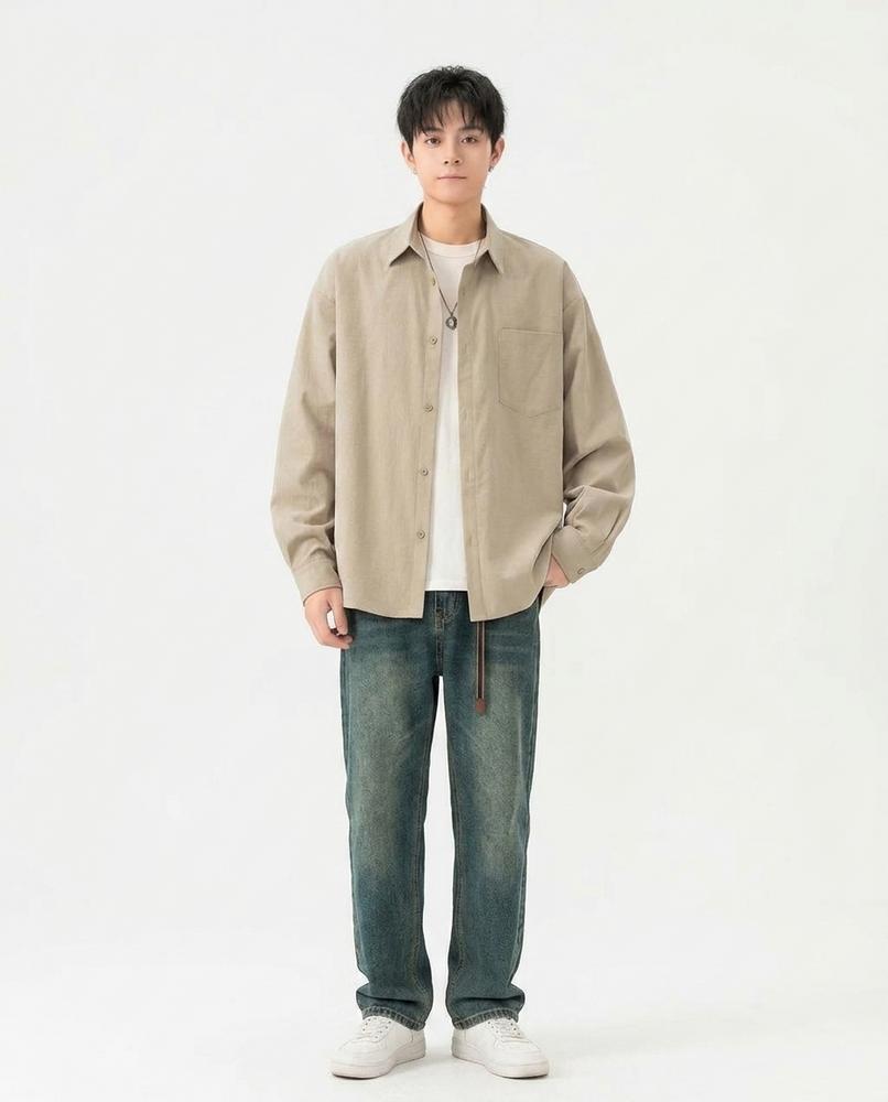 Talbos Closet - Raral | Corduroy Button-Up Shirt Men