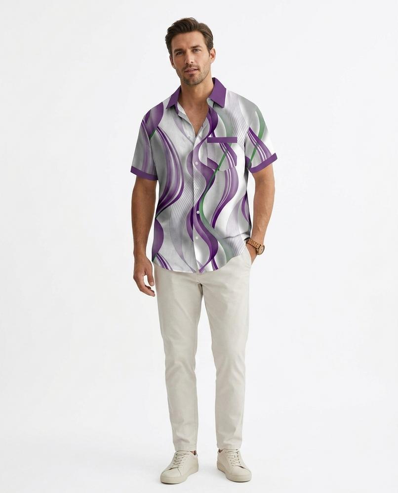 Talbos Closet - Calen | Patterned Short-Sleeved Shirt Men