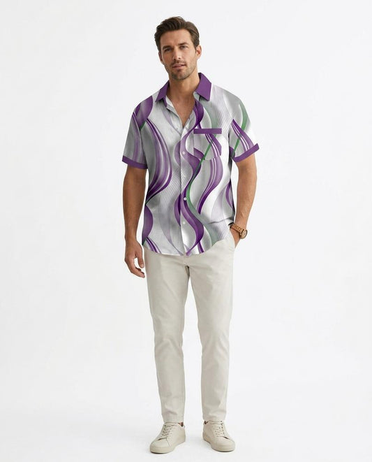 Talbos Closet - Calen | Patterned Short-Sleeved Shirt Men