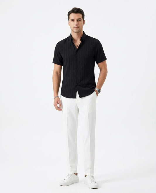 Talbos Closet - Lolen | Textured Slim-Fit Shirt Men