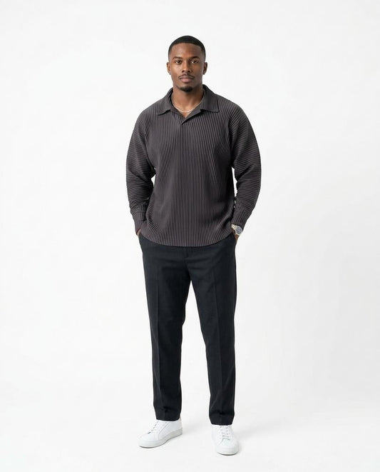 Talbos Closet - Camon | Pleated Long-Sleeved Shirt Men