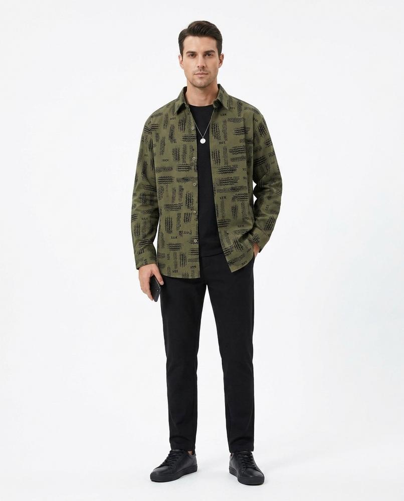 Talbos Closet - Nohal | Patterned Collared Shirt Men