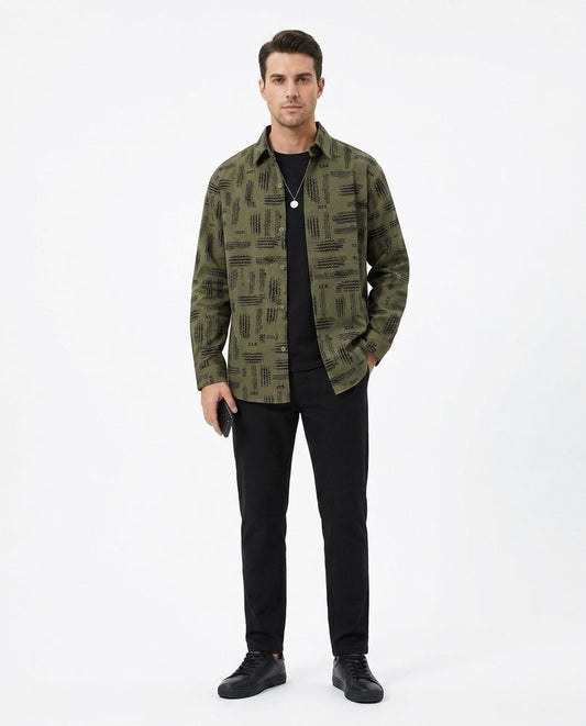 Talbos Closet - Nohal | Patterned Collared Shirt Men